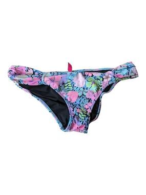 ⭐Victoria’s Secret floral ruched front bikini bottoms. Size small